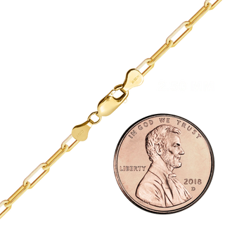 Finished Paperclip Cable Anklet in 14K Gold-Filled (2.50 mm - 4.00 mm)