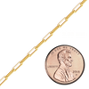 Bulk / Spooled Paperclip Cable Chain in 14K Gold-Filled (2.50 mm- 4.00 mm)