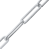 Bulk / Spooled Paperclip Round Cable Chain in Sterling Silver (2.50 mm - 7.80 mm)