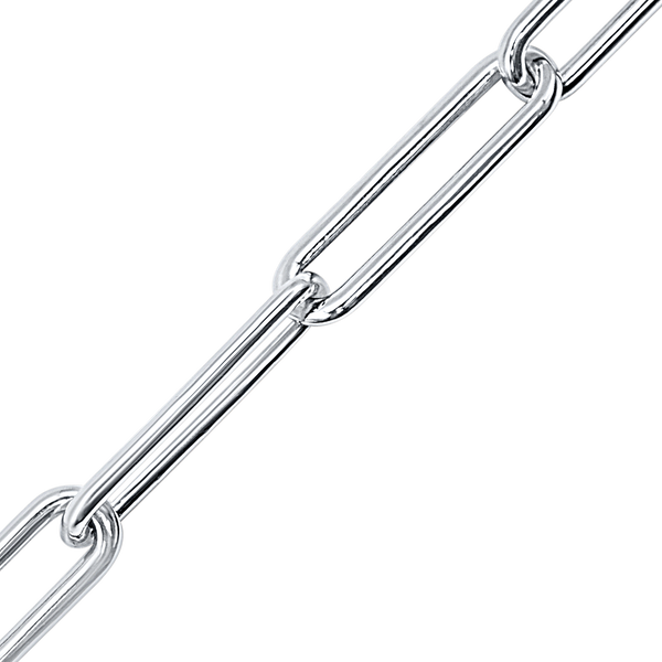 Bulk / Spooled Paperclip Round Cable Chain in Sterling Silver (2.50 mm - 7.80 mm)