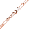 Finished Paperclip Cable Anklet in 14K Pink Gold-Filled (4.00 mm)