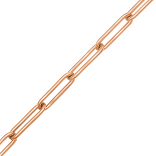 Bulk / Spooled Paperclip Cable Chain in 14K Pink Gold-Filled (4.00 mm)