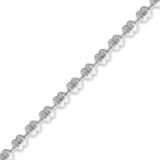 Bulk / Spooled Textured Fancy Bead Chain in Sterling Silver (1.40 mm)
