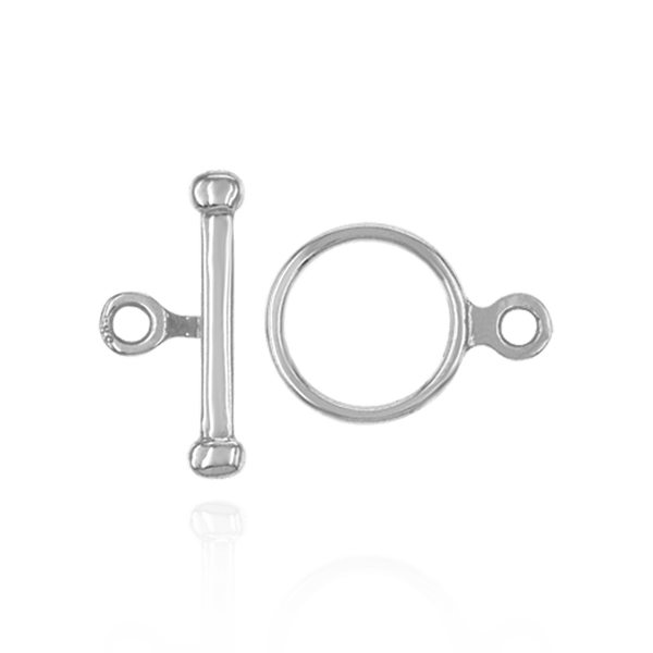 Toggle Pearl Clasps with Ball Ends in 14K Gold