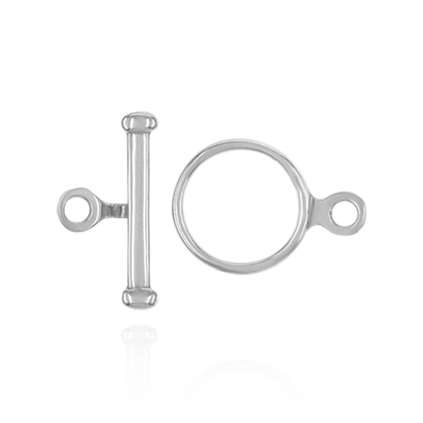 Toggle Pearl Clasps with Ball Ends in 14K Gold