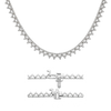 3 Prong Round Tennis Necklace Mounting in 18K Gold (.025 ct / 1.75 mm)