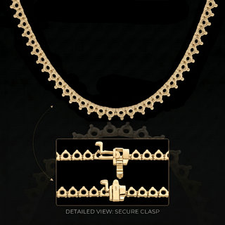 3 Prong Round Tennis Necklace Mounting in 14K Gold (.025 ct / 1.75 mm)