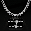 3 Prong Round Tennis Necklace Mounting in 14K Gold (.15 ct / 3.4 mm)