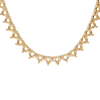 3 Prong Round Tennis Necklace Mounting in 14K Gold (.20 ct / 3.8 mm)
