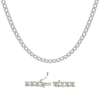 Tennis Necklace Mounting in Sterling Silver (.03 ct / 2.0 mm)