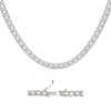 Tennis Necklace Mounting in Sterling Silver (.10 ct / 3.0 mm)