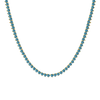 Tennis Necklace with Blue Topaz Stones (December Birthstones) in 14K Gold (1.75 mm - 4.0 mm)