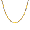 Tennis Necklace with Citrine Stones (November Birthstones) in 14K Gold (1.75 mm - 4.0 mm)