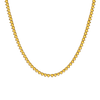 Tennis Necklace with Citrine Stones (November Birthstones) in 14K Gold (1.75 mm - 4.0 mm)