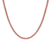 Tennis Necklace with Tourmaline Stones (October Birthstones) in 14K Gold (1.75 mm - 4.0 mm)