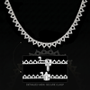 3 Prong Round Tennis Necklace Mounting in 14K Gold (.05 ct / 2.5 mm)