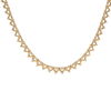 3 Prong Round Tennis Necklace Mounting in 14K Gold (.05 ct / 2.5 mm)