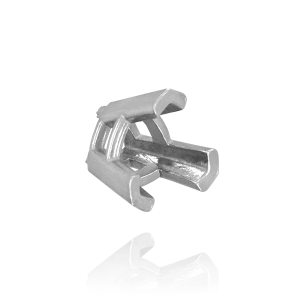 V-End Trillion Shape Wire Basket Settings in 14K Gold (3.00 mm - 16.00 mm)