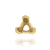 V-End Trillion Shape Wire Basket Settings in 14K Gold (3.00 mm - 16.00 mm)