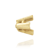 V-End Trillion Shape Wire Basket Settings in 14K Gold (3.00 mm - 16.00 mm)