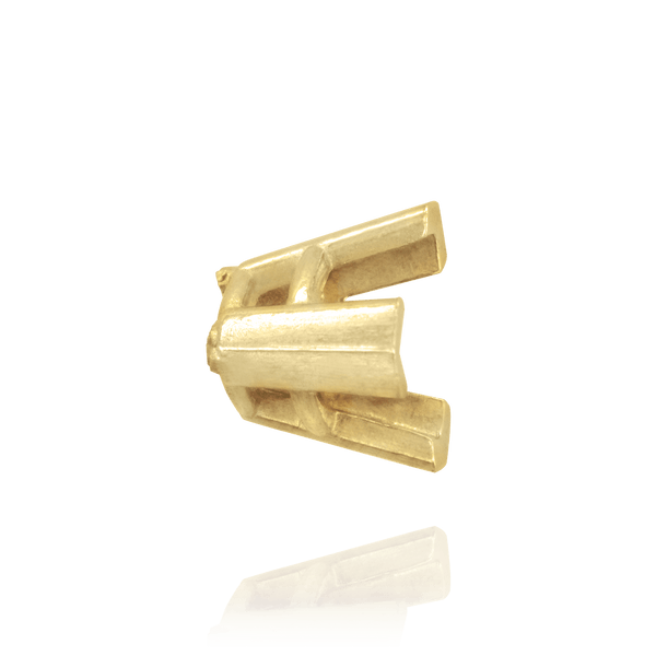 V-End Trillion Shape Wire Basket Settings in 14K Gold (3.00 mm - 16.00 mm)