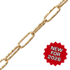 Bulk / Spooled Hammered Paperclip Cable Chain in 14K Gold-Filled (4.30 mm)