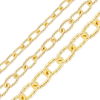 Bulk / Spooled Textured Cable Chain in 14K Yellow Gold (1.90 mm - 3.35 mm)