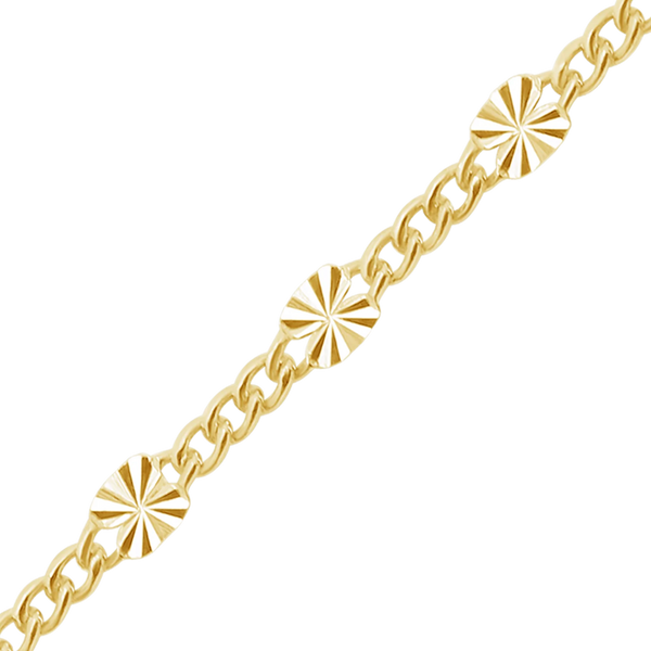 Bulk / Spooled Valentino (Alternating 3X Curb) Chain in 14K Gold-Filled (2.80 mm)