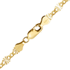 Finished Valentino (Alternating Curb) Bracelet in 14K Gold-Filled (2.80 mm)