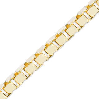 Bulk / Spooled Venetian Box Chain in 14K & 18K Yellow Gold (0.80 mm - 3.30 mm)