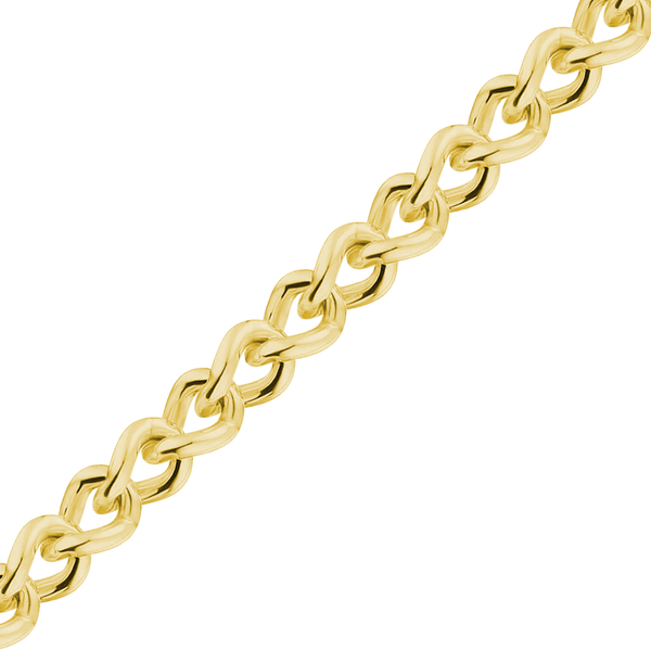 Bulk / Spooled Wheat Curb Chain in 14K Yellow Gold (2.80 mm)