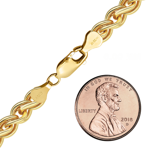 Finished Wheat Bracelet in 14K Gold-Filled (1.90 mm - 6.00 mm)