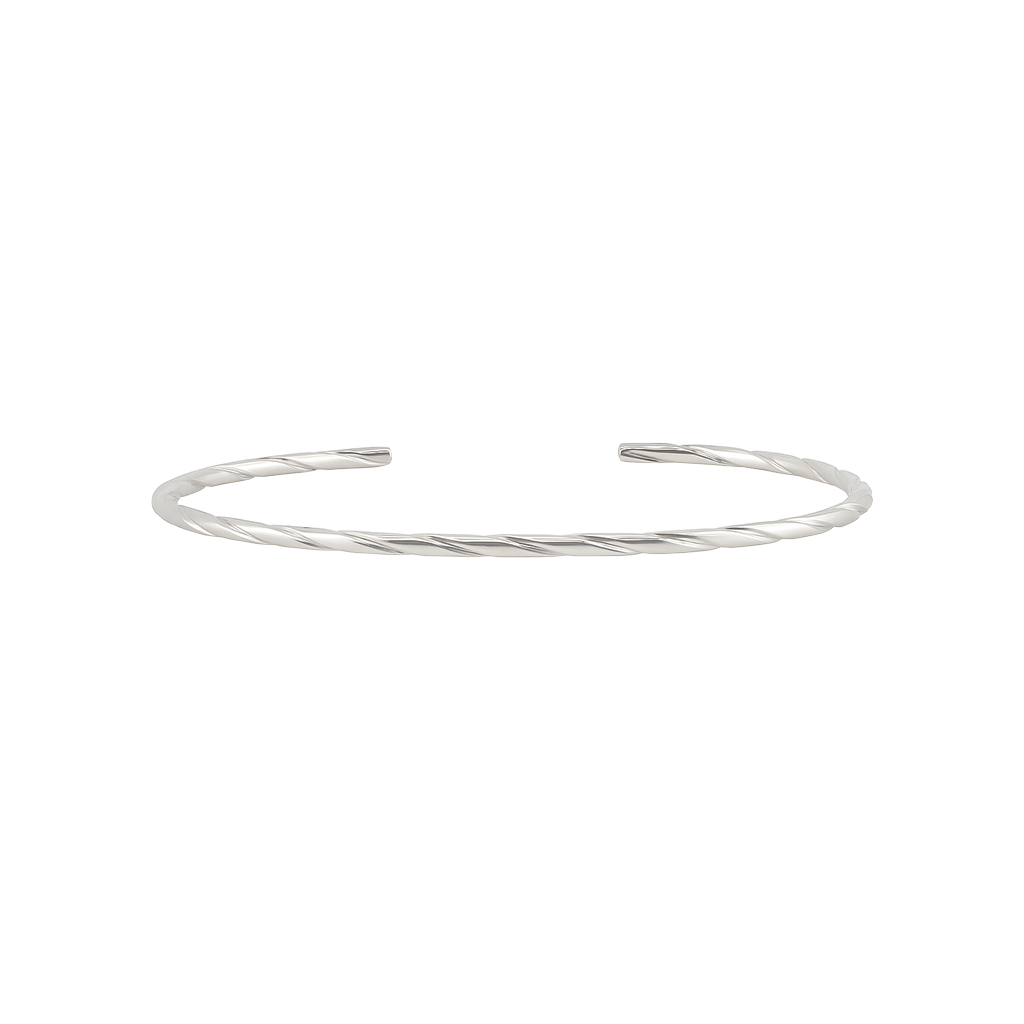 Wholesale Sterling Silver Twist Pattern Cuff Bracelet WPRD4C Supplier ...