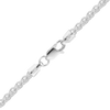 Finished Wheat Anklet in 14K White Gold (1.25 mm - 2.00 mm)