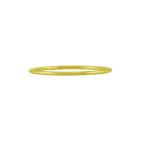 Round Wire Ring in 18K Gold