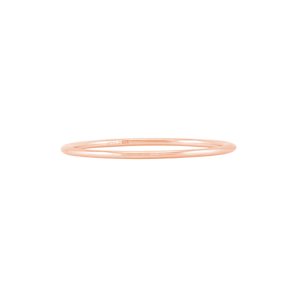Round Wire Ring in 18K Gold