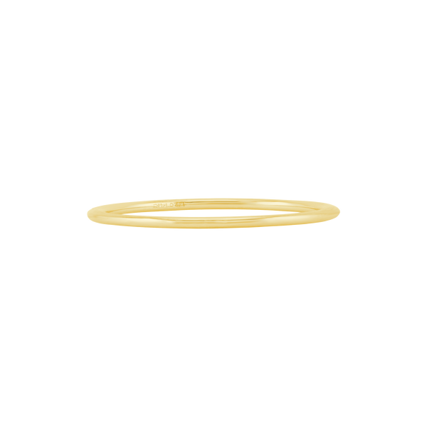 Round Wire Ring in 18K Gold