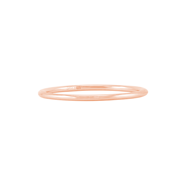 Round Wire Ring in 14K Gold