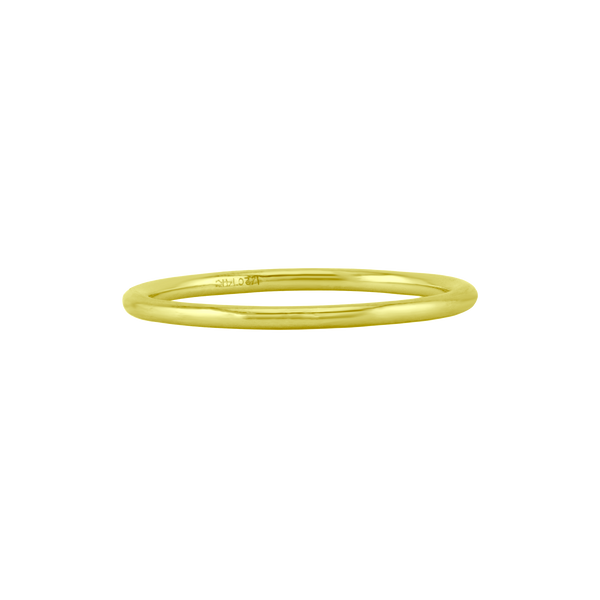 Round Wire Ring in 18K Gold