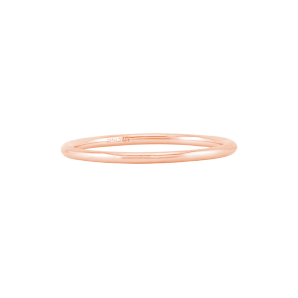 Round Wire Ring in Pink Gold Filled