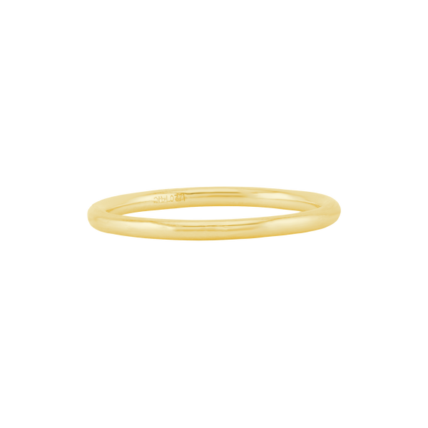 Round Wire Ring in 14K Gold