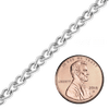 Bulk / Spooled Wheat Curb Chain in Sterling Silver (1.40 mm - 4.40 mm)