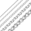 Bulk / Spooled Wheat Curb Chain in Sterling Silver (1.00 mm - 4.40 mm)