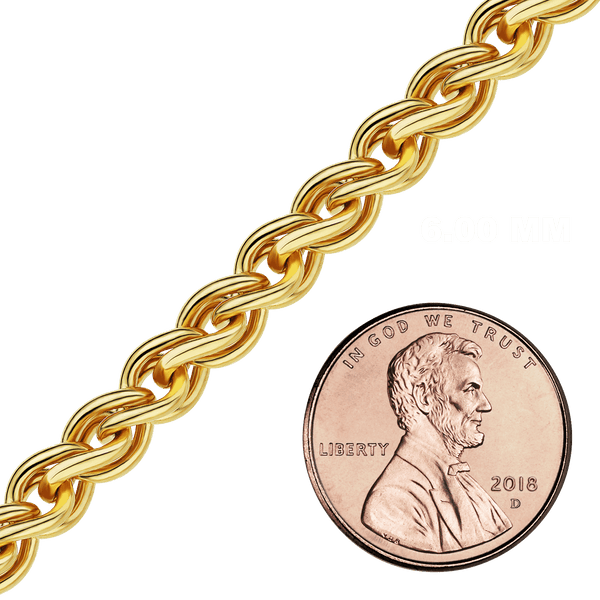 Bulk / Spooled Wheat Chain in 14K Gold-Filled (1.90 mm - 6.00 mm)