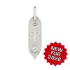 Zodiac Initial Pendant Charms in Sterling Silver (25.00 mm)