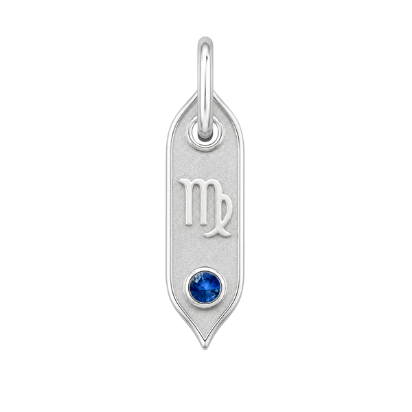 Zodiac Initial Pendant Charms in Sterling Silver (25.00 mm)