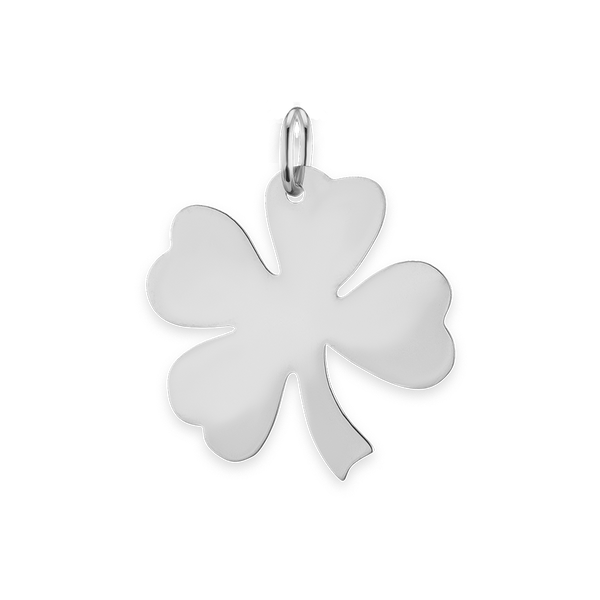 Clover Charm in Sterling Silver (24 x 20mm)