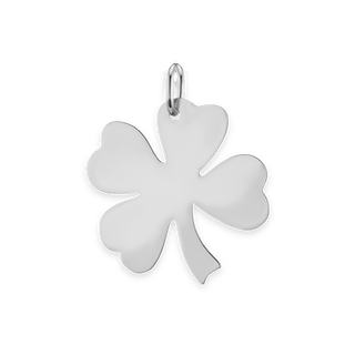 Clover Charm in Sterling Silver (24 x 20mm)