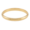 Domed Wire Bangle Bracelet in 14K Gold