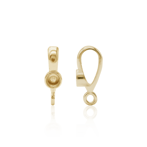 Bail with Bezel Accent and Jump Ring (9.25 mm - 13.50 mm)